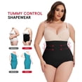 thumbnail image 3 of MANIFIQUE Plus Size Body Shaper Tummy Control Panty - Shapewear for Women, Black, 1-Pack, 3 of 6