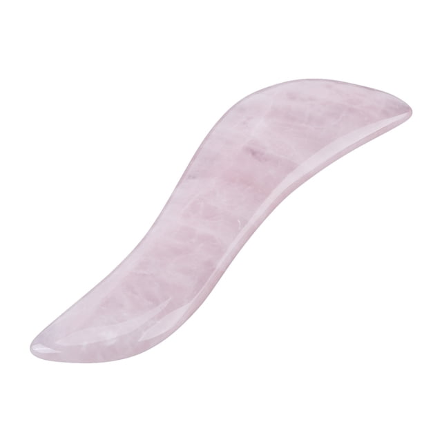 pieza de varitas de masaje de cristal de cuarzo rosa Natural, herramienta de masaje facial de piedra suave de 115mm/4,5 pulgadas