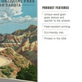 thumbnail image 3 of Badlands National Park, South Dakota, Road Scene Birch Wood Wall Sign (6x9 Rustic Home Decor, Ready to Hang Art), 3 of 5