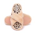 thumbnail image 3 of Barbie - Pantuflas de Peludito Slip-on Diseño Cruzado para Mujer (Rosa, Negro), 3 of 6