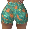 thumbnail image 2 of Picia Fall Forest Squirrel Printed Workout Shorts for Women Seamless Scrunch Butt Lifting High Waisted Yoga Gym Booty Running Moisture-wicking Short Pants-Small, 2 of 9