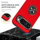 thumbnail image 5 of Funda resistente de doble capa con soporte y protector de pantalla para Google Pixel 9/9 Pro (vidrio templado rojo con anillo plano), 5 of 8