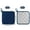 Blue-1, variant on 2ooya Potholder with Pocket,Cotton Heat Resistant Pad for Housewarming Gift, 5 Count, Gray