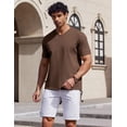 thumbnail image 2 of COOFANDY Mens V Neck T Shirts Cotton Short Sleeve Casual Summer Shirts Basic T Shirt, 2 of 6