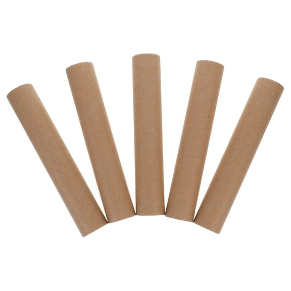 MLINS 5pcs Cardboard Mailing Tubes Round Shipping Cylinders Poster Storage Container Document Tube Mailers for Art Prints Blueprints Maps Transport
