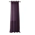 thumbnail image 3 of Gorgeous Home Linen 1 Piece Mira Faux Silk Semi-Sheer Bronze Grommet Curtain 55" x 95" Plum Purple, 3 of 5