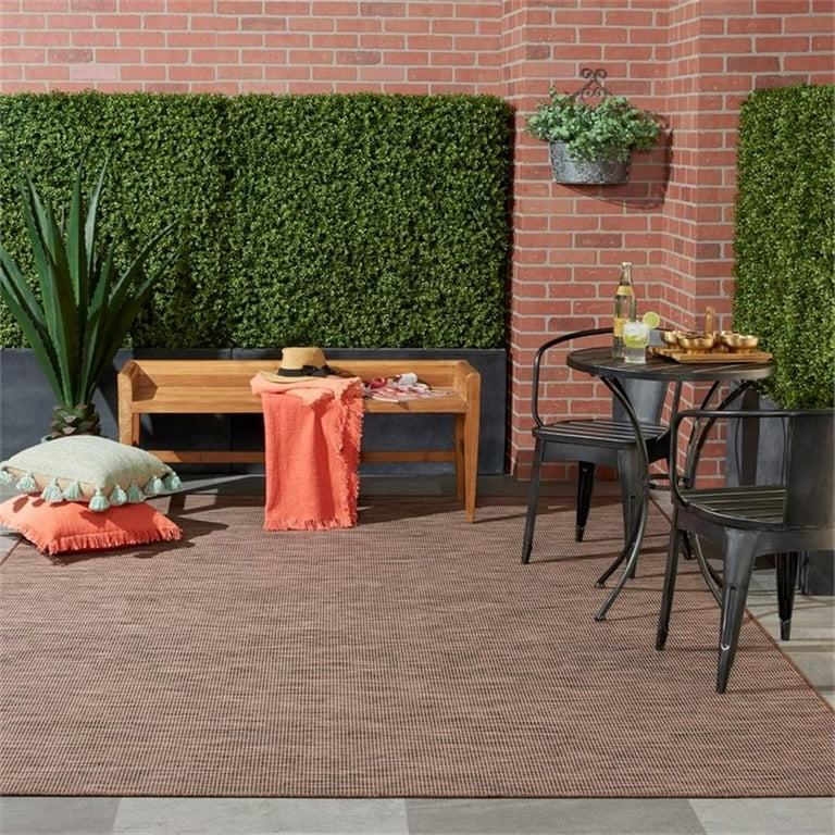 Pemberly Row 9' x 12' Natural Fabric Modern Area Rug (9' x 12')