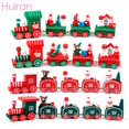 thumbnail image 2 of Tren De Navidad Pintado De Madera Decoración Para El Hogar Xmas Tree Decor Krismas Ornamento Regalo 2022 Decoraciones, 2 of 4