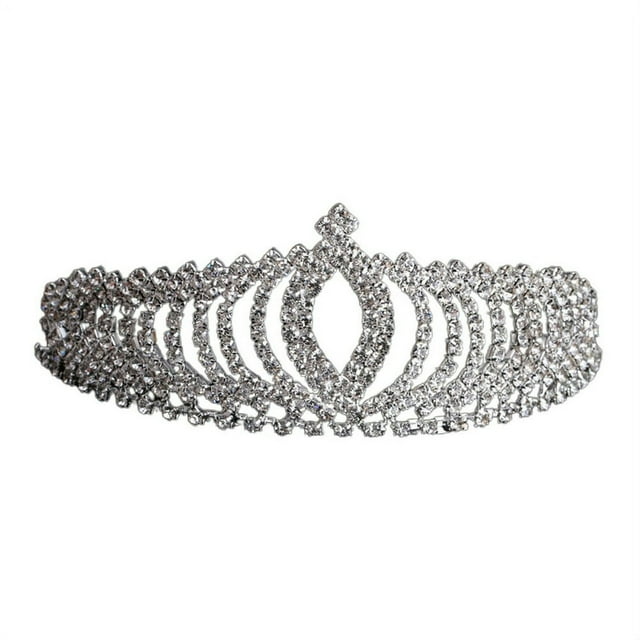 Accessoires de Cheveux Filles Bandeau Couronne Forme Strass Korean Style Électrodéposition Chapeaux pour Parti