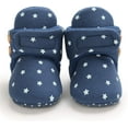 thumbnail image 4 of Baby Booties Newborn Boys Girls Fleece Boots Non Slip Grippers Stay On Slipper Socks Infant First Walker Winter Warm Crib Shoes, 4 of 7