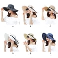 thumbnail image 4 of Sombrero Sonducket fibra fresca resistente rayos UV transpirable playa parque Blanco crema, 4 of 6