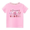 thumbnail image 2 of Herrnalise Toddler Kids Boys Girls Fashion Valentines Day Shirt 'Mommy is my Valentines 'Solid Color Round Neck T-Shirts Kids Valentine's Day Shirts 3-10 Years, 2 of 5