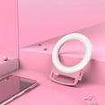 thumbnail image 2 of Portable Selfie Ring Light with Rechargeable Battery and Dimmer Clip-on Mini LED Beauty Ring Light with White/Warm/Neutral Lights for Phone Laptop Computer Tablet, 2 of 7