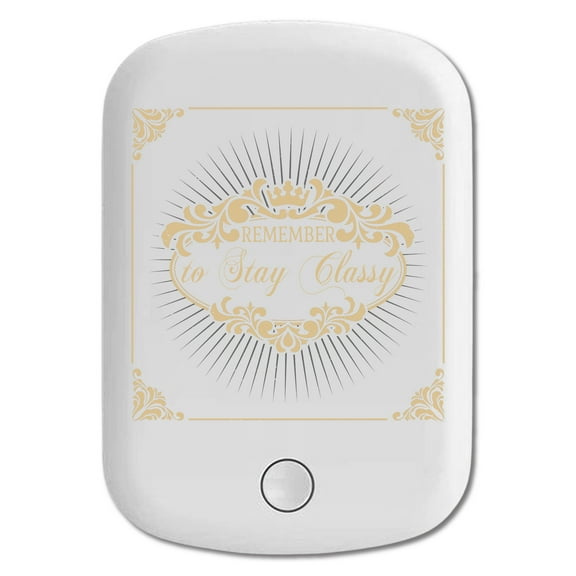 DistinctInk Magnetic Battery Pack, 5000 mAh Wireless Portable Charger with USB-C Cable, Compatible with MagSafe iPhone 14 / 13 / 12 Series - Remember To Stay Classy