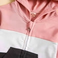 thumbnail image 6 of AherBiu Baby Toddler Clothes Boys Girls Hoodie Jackets Color Blocked Zip up Sweatshirt with Pockets, 6 of 7
