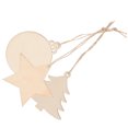 thumbnail image 1 of Minkissy 30Pcs Wooden Slices Decorative Pendant Light Brown Round Head Tree For Diy Crafts And Art Projects, 1 of 5