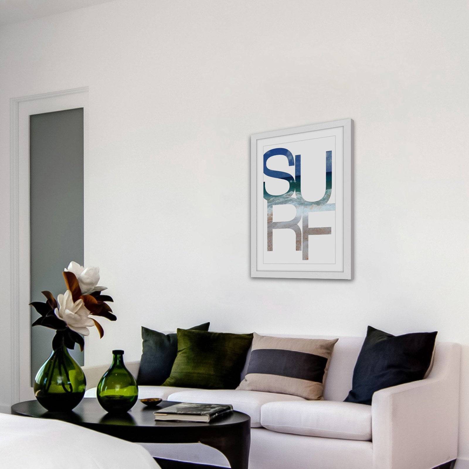 Marmont Hill "Surf Water" by Diana Alcala Framed Painting Print