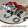 thumbnail image 6 of LABSERRON 8pcs Heavy Duty Mirror Clips Glass Holder For Thick Mirrors Secure Support For Bathroom Living And Garage, 6 of 8