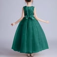 thumbnail image 4 of Agkizg Wedding Dress for Girls Sleeveless Tank Dresses Crewneck Solid Color Formal Dresses A Line Flower Girl Princess Dresses for Birthday Party, 4 of 5