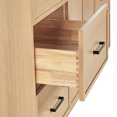 thumbnail image 6 of Ariel Kelly 67 Inch Single Rectangular Sink Bathroom Vanity With Pure White Quartz Countertop 1.5 Inch Edge In Oak, 6 of 12