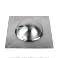 thumbnail image 3 of 8.5” 16 Gauge Polished Grey Square Shield Boss Medieval Ren Faire Cosplay LARP, 3 of 5