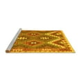 thumbnail image 2 of Ahgly Company Machine Washable Indoor Round Southwestern Yellow Country Area Rugs, 5' Round, 2 of 4