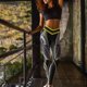 thumbnail image 5 of Pantalones de Yoga de Cuerpo Entero Para Mujer Bolsillo Puro Cintura Alta Estiramiento de La Cadera Pantalones de Yoga de Cinco Puntos Para Correr Odeerbi ODB-4, 5 of 9