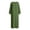 Army Green, variant on Tqcoqu Cotton Blend Casual Beach Vacation Long Tunic Dress for Women,Loose Side Slit Lightweight Long Sleeve Linen Maxi Dress