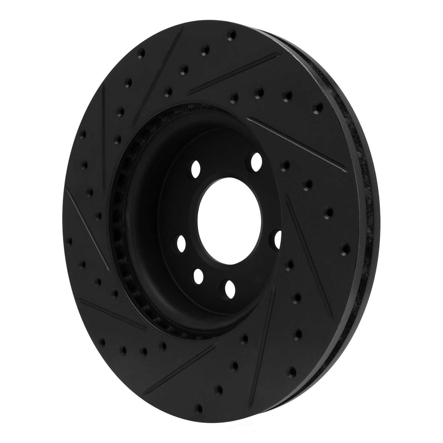 Dynamic Friction Company 633-92119R DFC Brake Rotor - Drilled And Slotted - Black