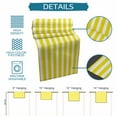 thumbnail image 7 of Hokiten Table Runners 72 Inches Long Dress Scarves, Yellow Striped Farmhouse Kitchen/Dining Table Runner, Coffee Tablerunners, Modern Farmhouse Yellow White Stripes 14x72 Inch, 7 of 7
