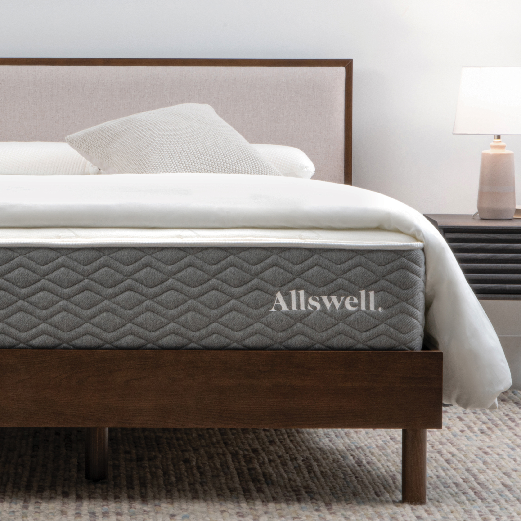 The Allswell Luxe 12" Full Medium Firm Bed in a Box Hybrid Mattress