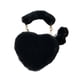 thumbnail image 1 of Bolso de Hombro Sunnimix para Mujer Corazón Felpa Sintética Negro, 1 of 5