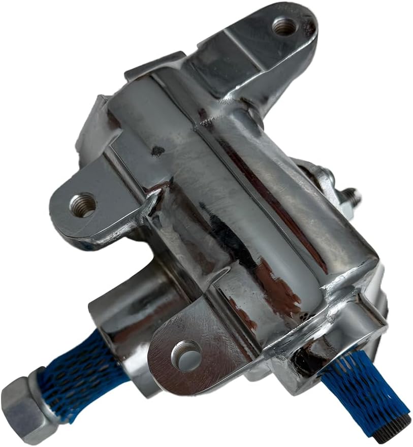 Chrome Steel VEGA STEERING BOX + 36" DD STEERING SHAFT+PITMAN Arm Black U-Joints & Bracket