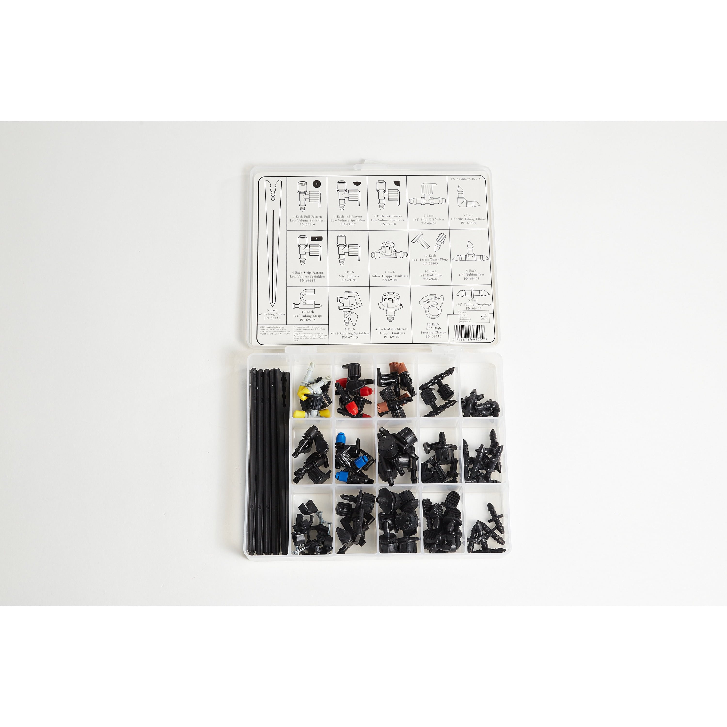 Orbit 92 Piece Drip Irrigation Assorted Fittings Toolbox Kit