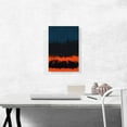 thumbnail image 2 of ARTCANVAS Navy Blue Orange Black Modern Rectangle Canvas Art Print - Size: 18" x 12" (0.75" Deep), 2 of 9