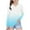 Light Blue A, variant on Ashirexll Long Sleeve Shirts Winter Tops for Girls 2-14 Years Gradient Printed Fashion Casual V-Neck Long Sleeve Top for Spring Fall