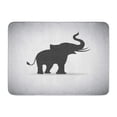 thumbnail image 1 of SIDONKU Tail Silhouette Elephants Trunk Alone Doormat Floor Rug Bath Mat 30x18 inch, 1 of 1