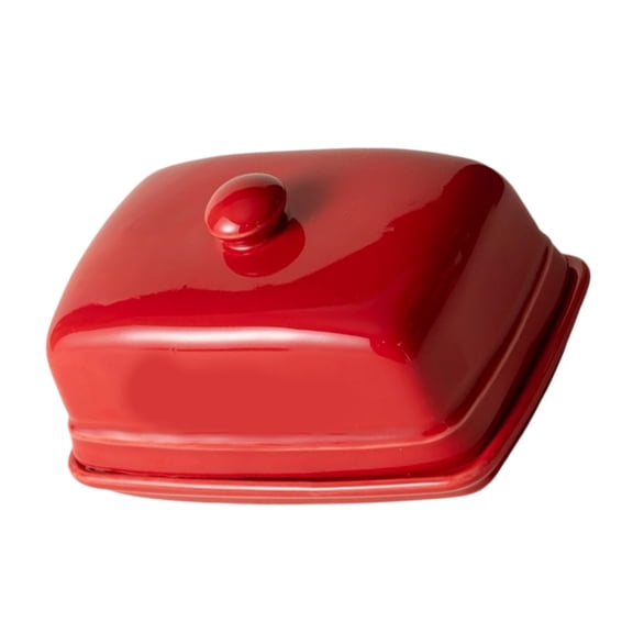 Modern Ceramic Butter Box Rectangular Shape Dishwasher Safe for Kitchen Counter Organization