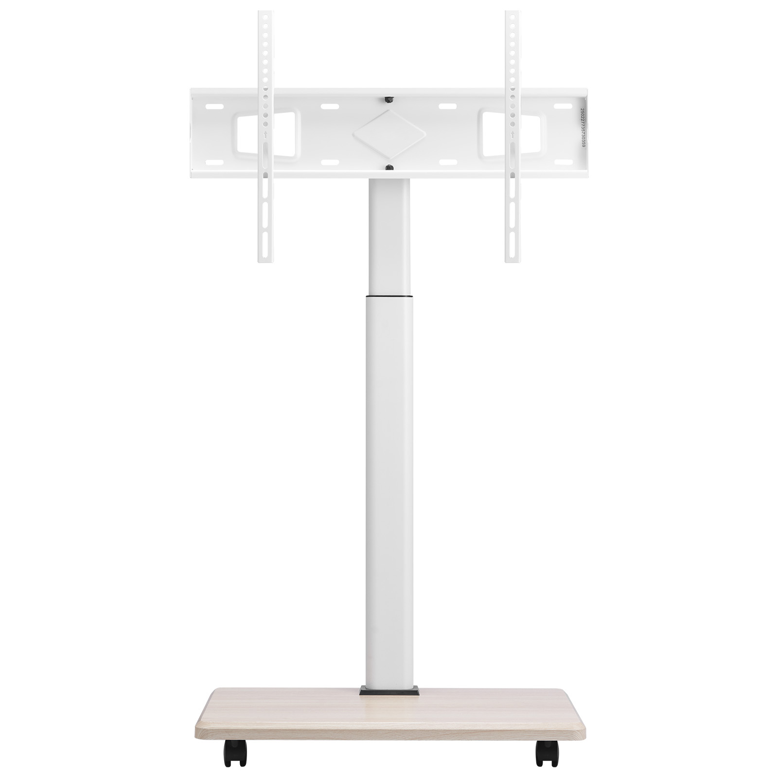 Kffkff Rolling TV Stand with Swivel Mount, 32-70", Black photo 1