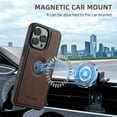thumbnail image 2 of Allytechgroup Magnetic Compatible with iPhone 13 Pro Max case, Slim Lightweight Comaptible with Magsafe Support Magnetic Car Mount Anti-Scratch Protective Bumper for iPhone 13 Pro Max, Brown, 2 of 6