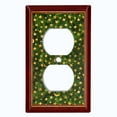 thumbnail image 2 of Metal Light Switch Plate Cover Elegant Starry Night Maroon Green Frame FRA028, 2 of 13