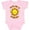 AD-Pink, variant on Little Ray of Sunshine Cute Smiling Yellow and Orange Sun Boys or Girls Baby Bodysuit