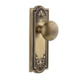 thumbnail image 6 of Grandeur Parfav_Psg_234 Parthenon Solid Brass Rose Passage Door Knob Set - Grey, 6 of 7