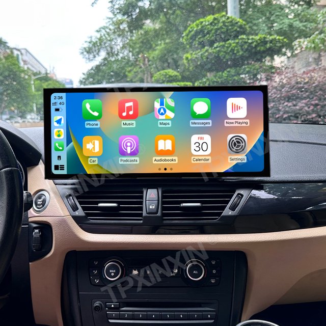 TPXINXIN 15.8 inch Android 14 Car Radio for BMW X1 2009-2016 Wirless Carplay GPS Navigation Screen Upgrade Multimedia