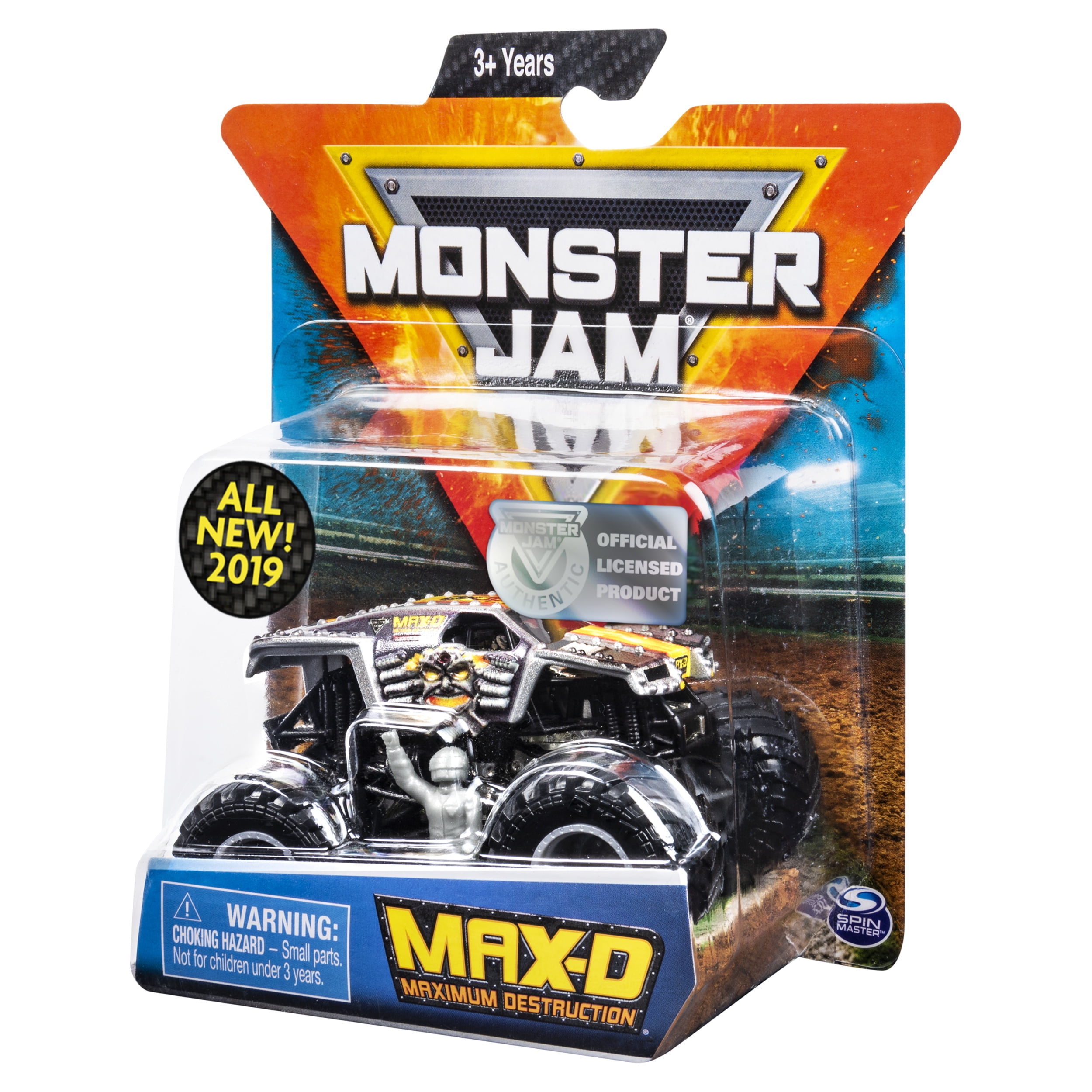 Monster Jam, Official Max D Monster Truck, Die-Cast Vehicle, Legacy Truck Series, 1:64 Scale