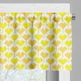 thumbnail image 3 of Ambesonne Gingko Window Valance, Pastel Vibrant Biloba Petals, 54" X 12", Yellow Mustard White, 3 of 5