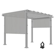 8x16 Ft Universal Pergola Canopy Replacement Cover Sun Shade Rod Pocket Outdoor