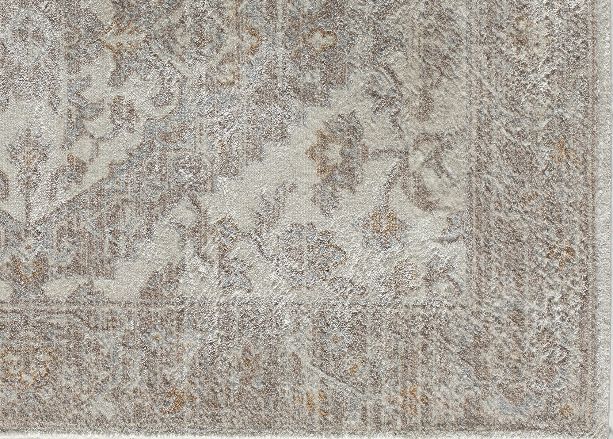 Rugs America Leopold LX30A WhiteWash Oriental Transitional Cream Area Rug, 7' x 9'