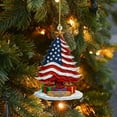 thumbnail image 5 of United States 250th Anniversary Ornament, 250th Anniversary USA Christmas Tree Ornament, 250 Patriotic American Flag Christmas Ornaments, Gift for US Citizens, Hanging Decor for Patriotic Collectors, 5 of 8