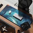 thumbnail image 2 of Long Mouse Pads for Desk,Halloween Night Scene Pattern Desk Mats on Top Of Desks, Desk Mouse Pad Extra Large with 3mm Non-Slip Base and Stitched Edge for Gaming,Office,Work,Home 35.4x15.7in, 2 of 5